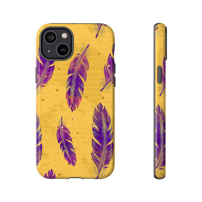 Purple Feathers  - Tough Phone Case
