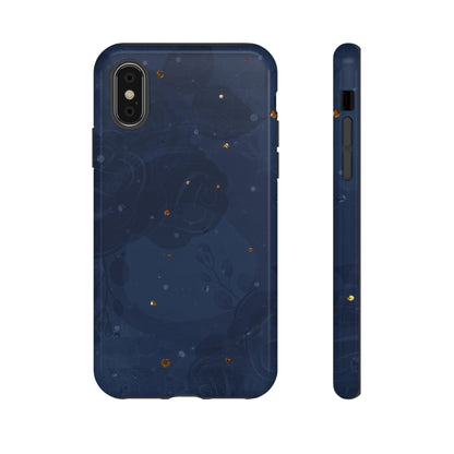 Subtle Navy Florals  - Tough Phone Case