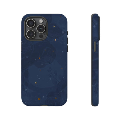 Subtle Navy Florals  - Tough Phone Case