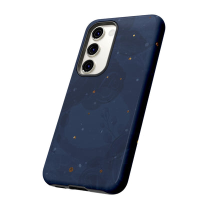 Subtle Navy Florals  - Tough Phone Case