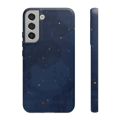 Subtle Navy Florals  - Tough Phone Case