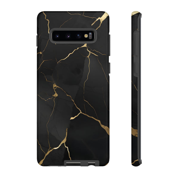 Black Marble  - Tough Phone Case