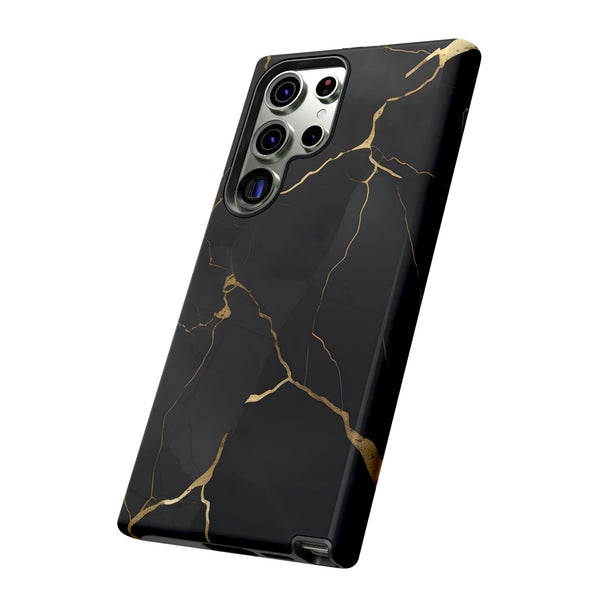 Black Marble  - Tough Phone Case