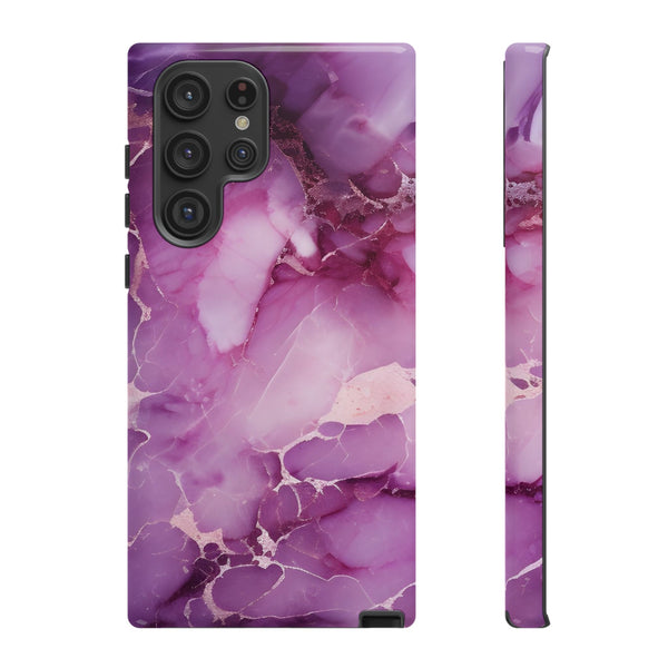 Purple Marble Tough Phone Case