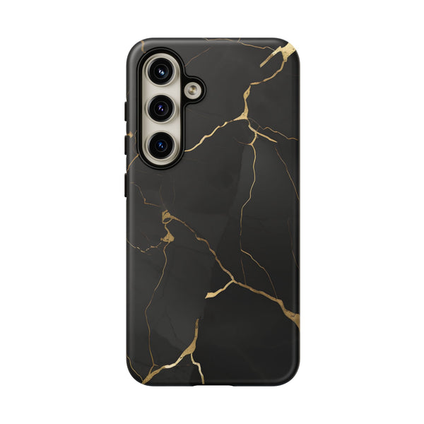 Black Marble  - Tough Phone Case