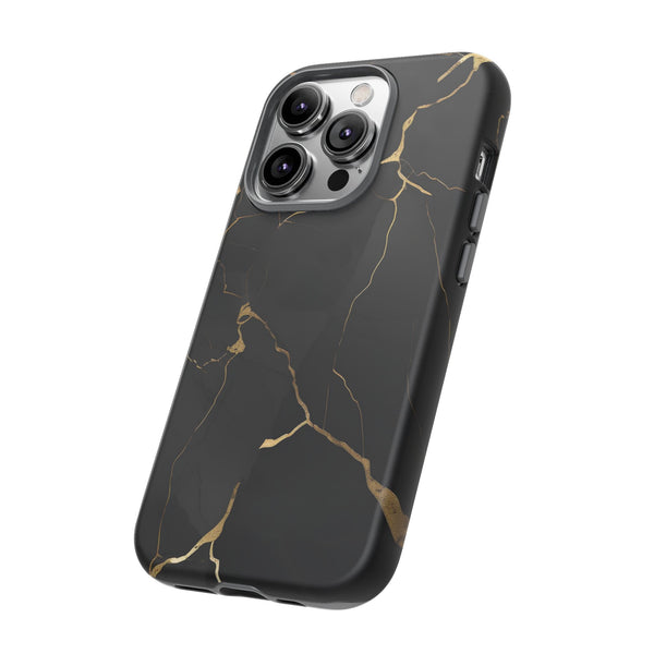 Black Marble  - Tough Phone Case