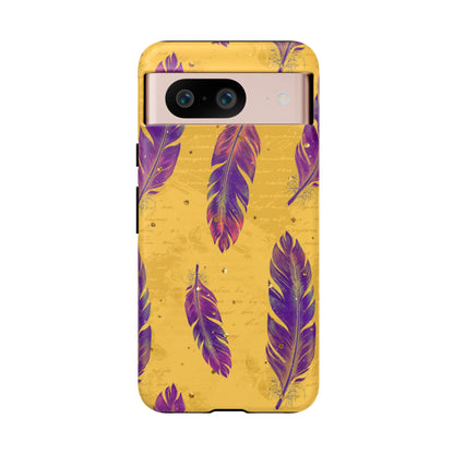 Purple Feathers  - Tough Phone Case