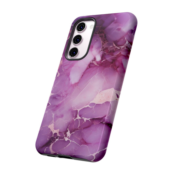 Purple Marble Tough Phone Case