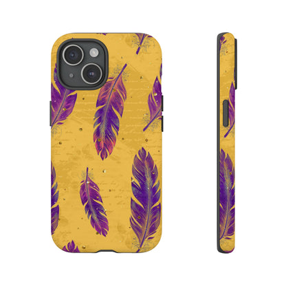 Purple Feathers  - Tough Phone Case