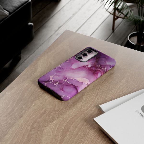 Purple Marble Tough Phone Case