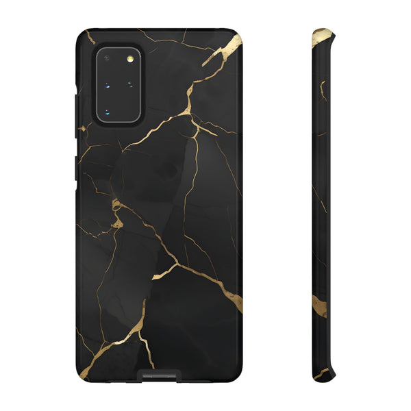 Black Marble  - Tough Phone Case