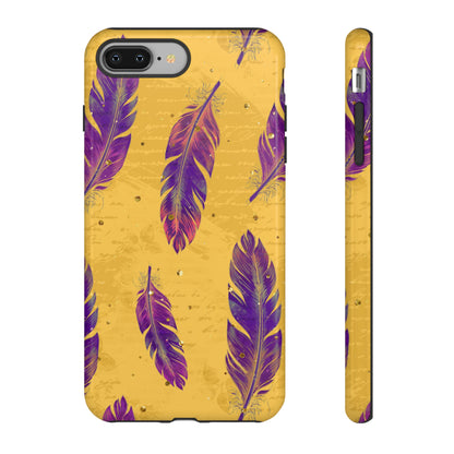 Purple Feathers  - Tough Phone Case