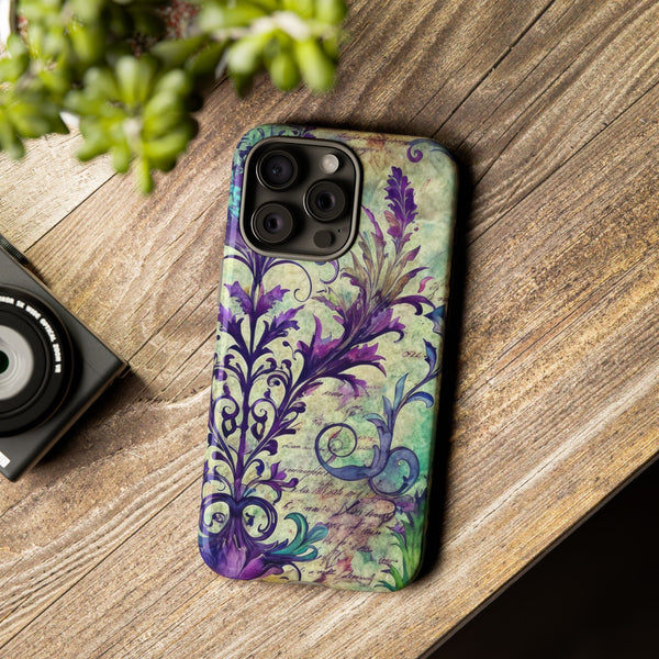 Purple Swirly Fun Tough Phone Case