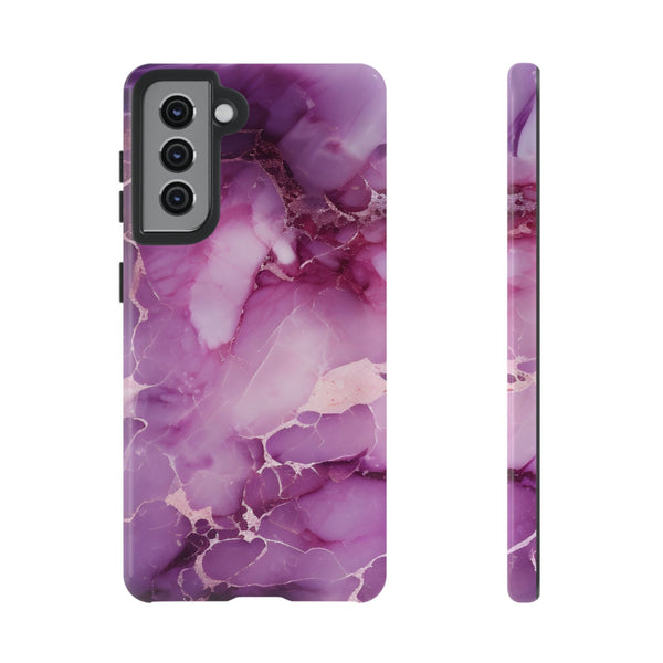 Purple Marble Tough Phone Case