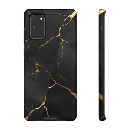 Black Marble  - Tough Phone Case