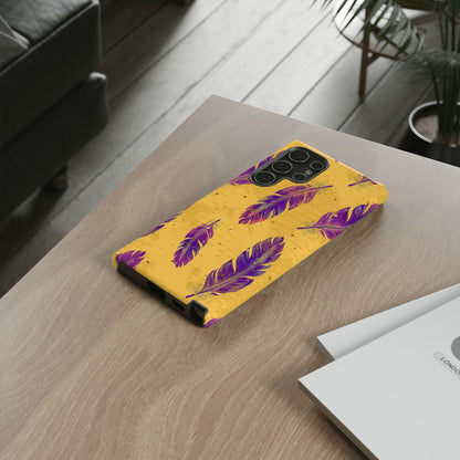 Purple Feathers  - Tough Phone Case