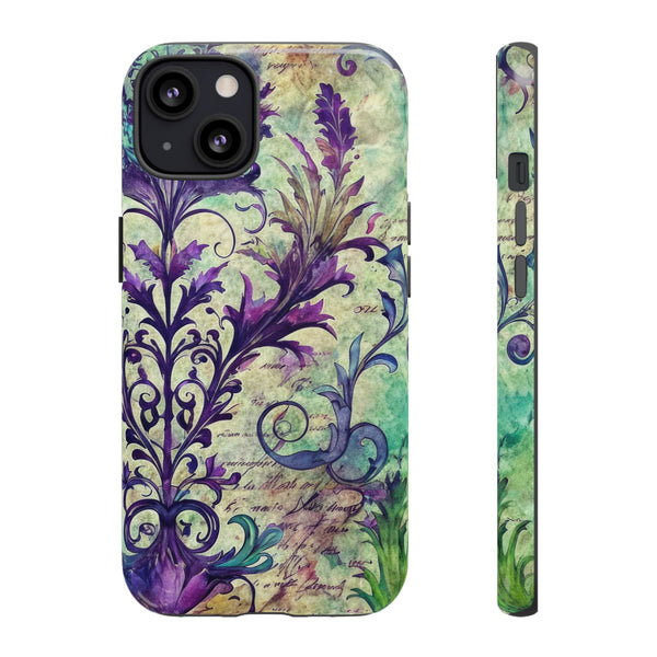 Purple Swirly Fun Tough Phone Case