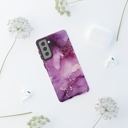 Purple Marble Tough Phone Case