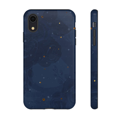 Subtle Navy Florals  - Tough Phone Case