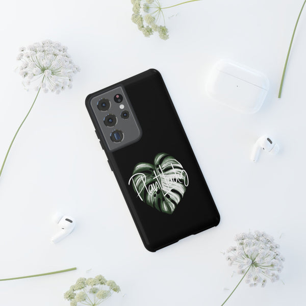 Monstera Albo Plant Lady  - Tough Phone Case