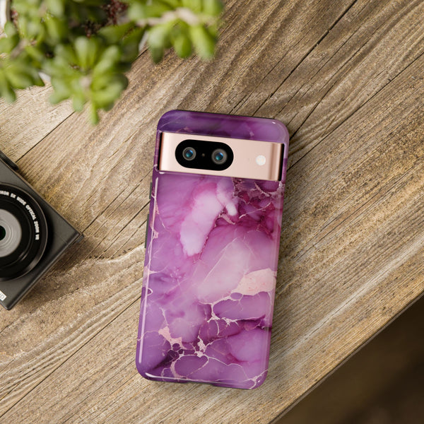 Purple Marble Tough Phone Case