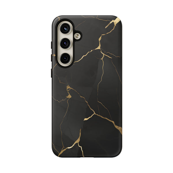 Black Marble  - Tough Phone Case