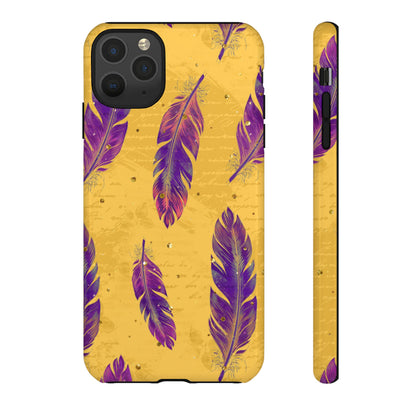 Purple Feathers  - Tough Phone Case