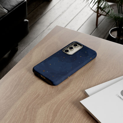 Subtle Navy Florals  - Tough Phone Case
