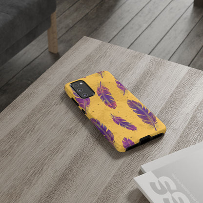 Purple Feathers  - Tough Phone Case