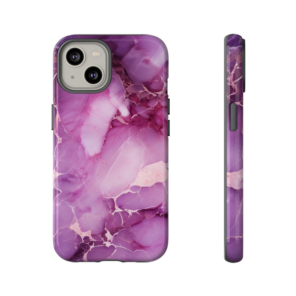 Purple Marble Tough Phone Case