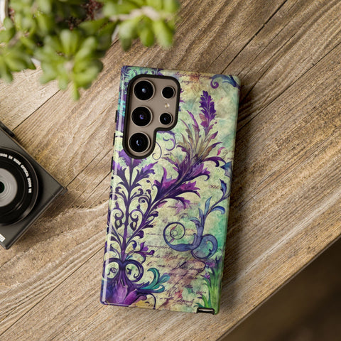 Purple Swirly Fun Tough Phone Case