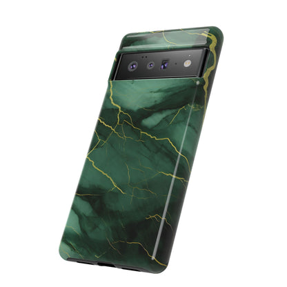 Hunter Green Marble  - Tough Phone Case
