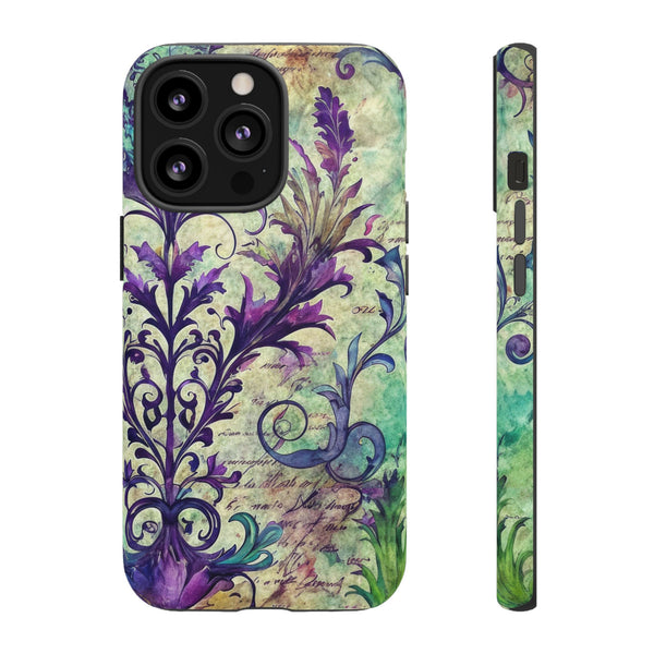 Purple Swirly Fun Tough Phone Case