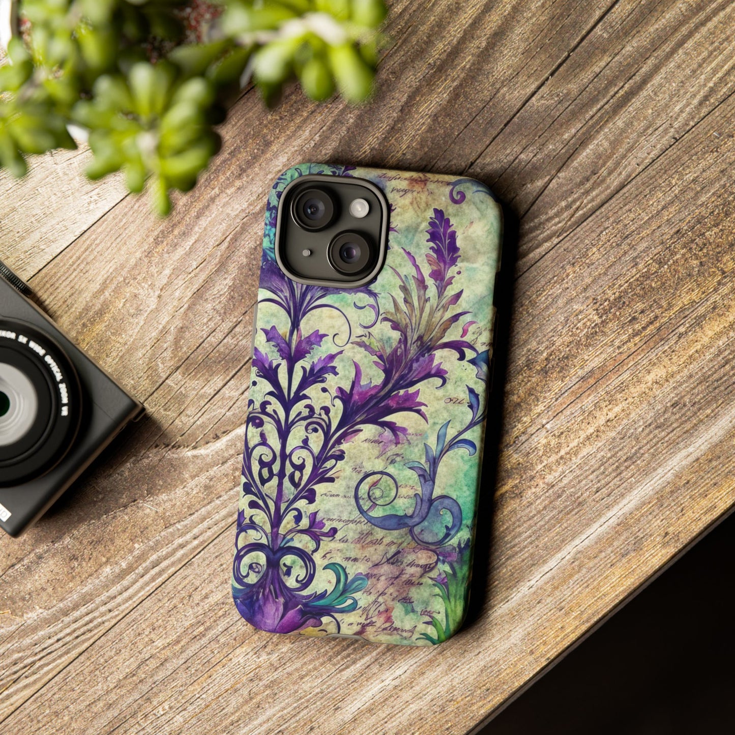 Purple Swirly Fun Tough Phone Case
