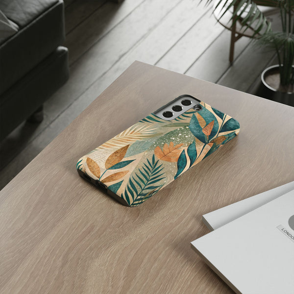 Boho Leaves Tough Phone Case