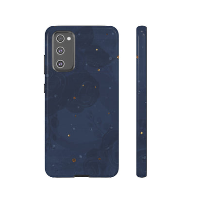 Subtle Navy Florals  - Tough Phone Case