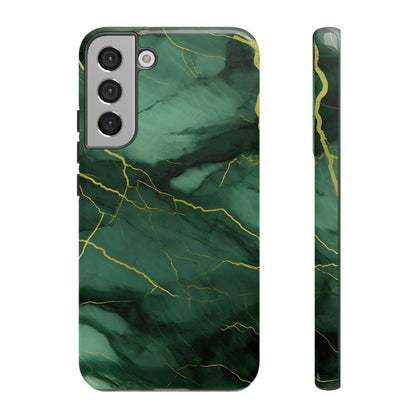 Hunter Green Marble  - Tough Phone Case