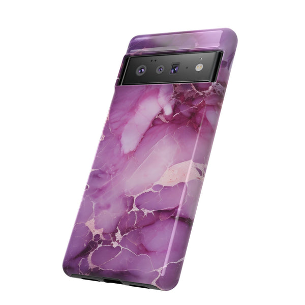 Purple Marble Tough Phone Case