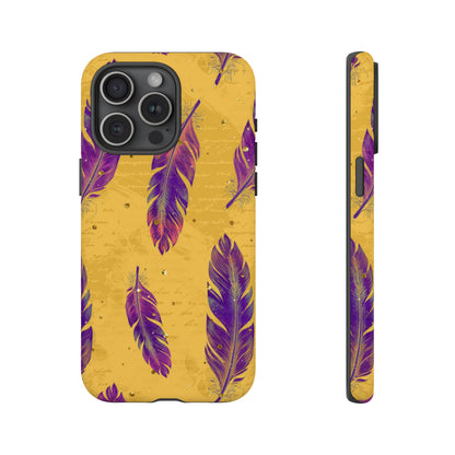 Purple Feathers  - Tough Phone Case