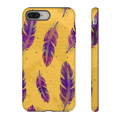 Purple Feathers  - Tough Phone Case