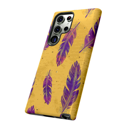 Purple Feathers  - Tough Phone Case
