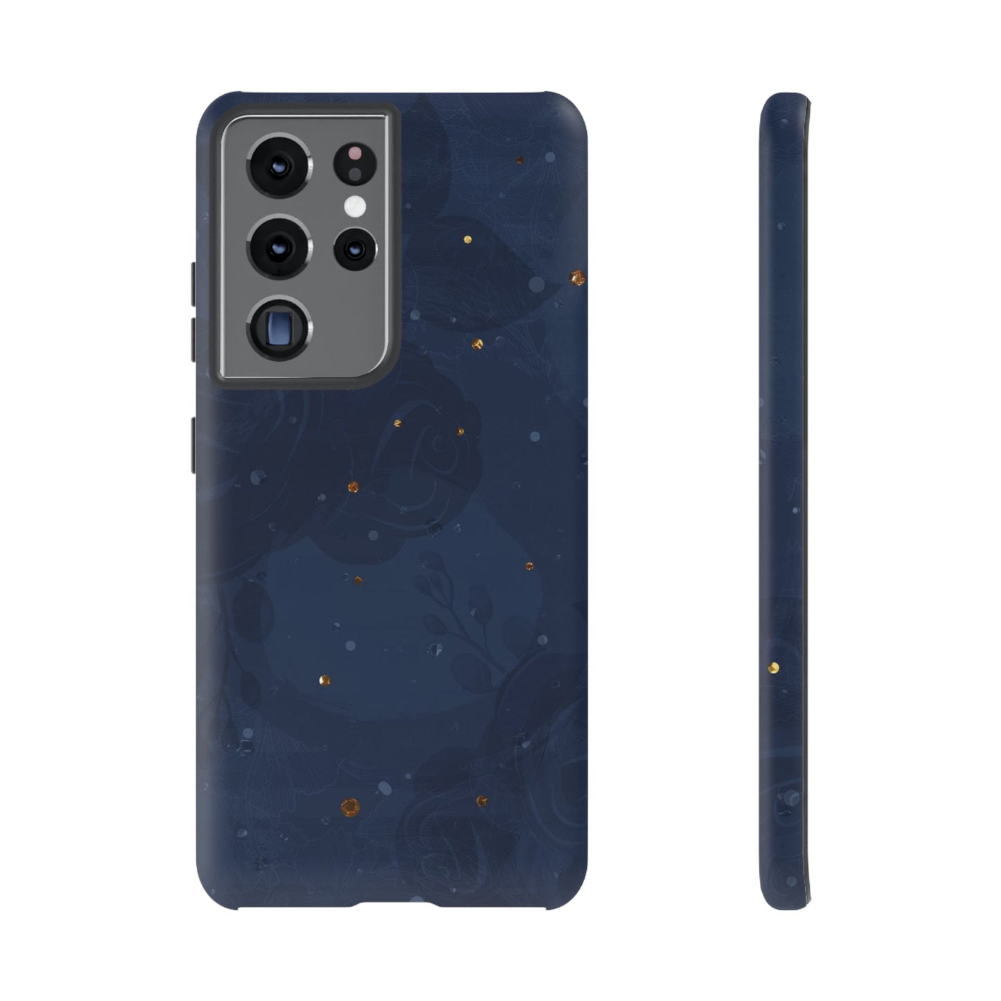 Subtle Navy Florals  - Tough Phone Case