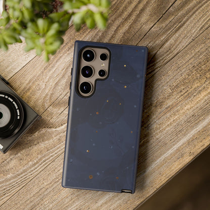 Subtle Navy Florals  - Tough Phone Case
