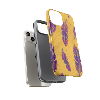 Purple Feathers  - Tough Phone Case