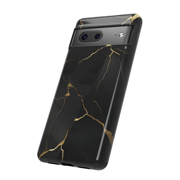 Black Marble  - Tough Phone Case