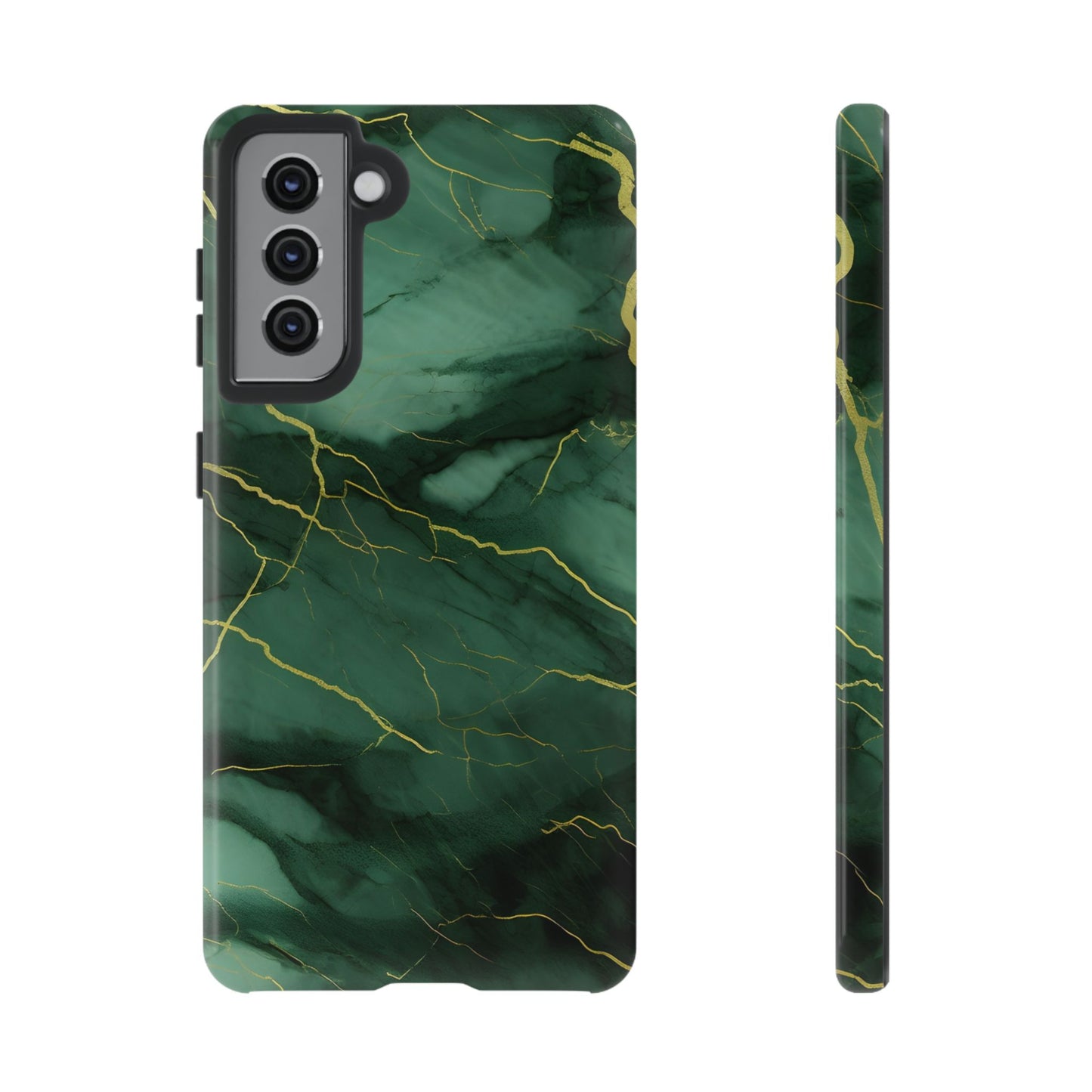 Hunter Green Marble  - Tough Phone Case