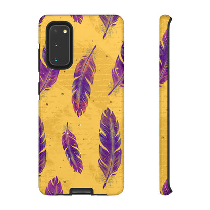 Purple Feathers  - Tough Phone Case
