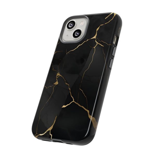 Black Marble  - Tough Phone Case