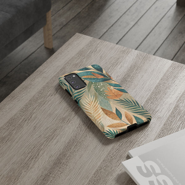 Boho Leaves Tough Phone Case