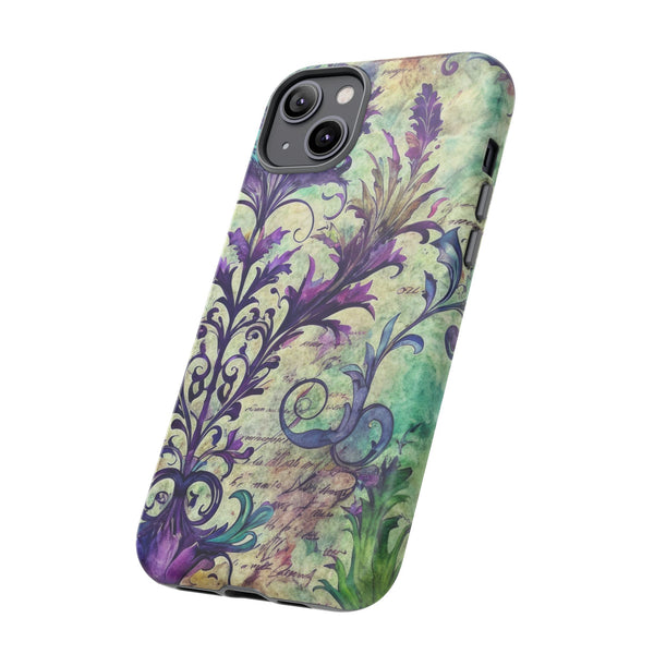 Purple Swirly Fun Tough Phone Case